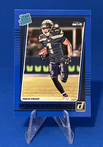 2021 Panini Donruss D’Wayne Eskridge Blue Press Proof Rated Rookie Card #276 RC - Picture 1 of 2