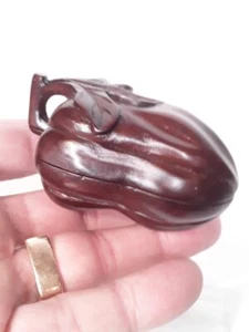 Vintage Chinese Red Hardwood carved pepper box - Picture 1 of 9