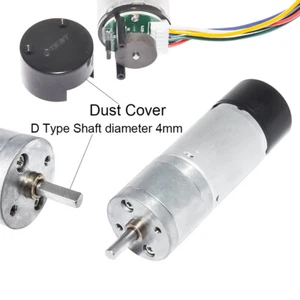 1 X Metal Gear Motor DC 12V 24V Hall Sensor Codificador para Arduino Robot 370 Motor - Imagen 1 de 10