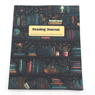 Reading Journal Tracker Moody Cute Dark Aesthetic 200 Pages - Image 1 of 4