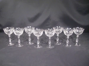 Fostoria Navarre Champagne Tall Sherbet Glasses Set of 8 - Picture 1 of 10