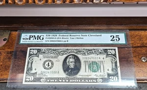 1928 $20 Federal Reserve Note PMG 25 - Redeemable in Gold on Demand - Fr 2050-D - Picture 1 of 4