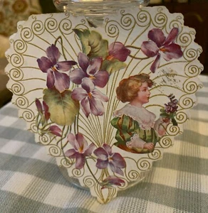 Vintage VALENTNE Greeting Card YOUNG GIRL FLOWERS THE STAR OF LOVE SMILING FAIR - Picture 1 of 5