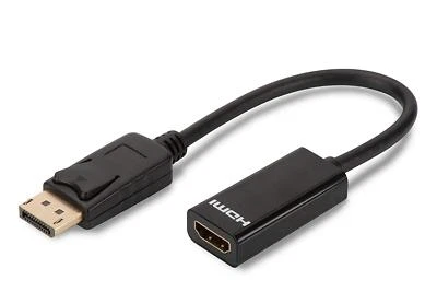 ASSMANN Adapterkabel DisplayPort  > HDMI Full-HD 1080p schwarz 60Hz D++  - Bild 1 von 4