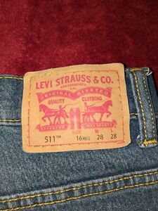 Levis 511 Levi Strauss & Co Jeans 16 REG W28 L28 Blue Slim Fit