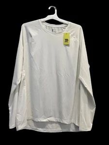 Athletic Long Sleeve TEE Shirt All in Motion White XXL Active Wear Unisex NWT - Picture 1 of 4
