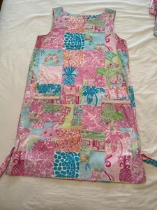 Patch Lilly Pulitzer da donna Classic Shift in ottime condizioni - Palm Beach, taglia 8, HTF rara - Foto 1 di 12