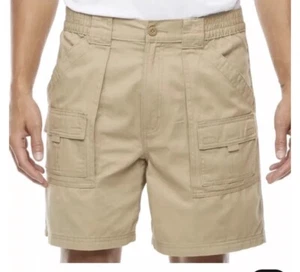 "Nuevo ST John's Bay Hombres Pantalones Cortos de Senderismo Talla 42 Caqui Británico 7"" Entrepierna" - Imagen 1 de 3
