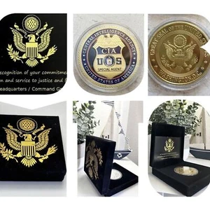 US Special Agent CIA Central Intelligence Agency Challenge Münze USA Box Etui - Bild 1 von 6