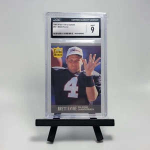 Brett Favre 1991 Fleer Ultra Update Rookie RC #U-1 Atlanta Falcons CGC 9 Mint - Picture 1 of 2