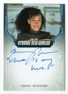 Star Trek Strange New Worlds Season 2 Autogramm Tawny Newsome "Uhura is my Hero" - Bild 1 von 3