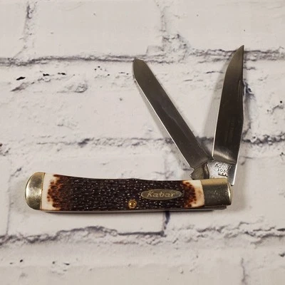 Нож трапперский Kabar 1030 Old Timers 2 лезвия складной - Изображение 1 из 4