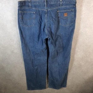 Vintage Carhartt Workwear Carpenter Jeans Herren W46 L32 Blau Denim Relaxed Fit - Bild 1 von 8