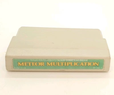 Meteor Multiplication TI 99/4A Computer Cartridge Only Texas Instruments 1982 - Image 1 of 4