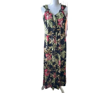 Scarlett Women Sheath Dress Maxi 10 Floral Cruisewear Resort Tropical Cottage - Picture 1 of 11