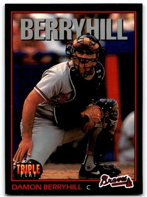 1993 Triple Play Damon Berryhill Atlanta Braves #113 - Image 1 of 2