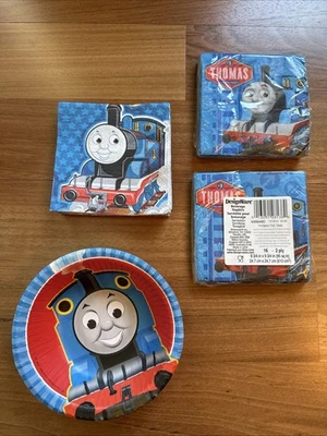 Thomas the Tank Train party supplies Beverage Napkins 47 Count + 1 Bowl - Image 1 of 4