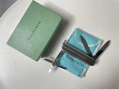 Tiffany & Co. Victorinox Swiss Army Knife Multi Tool Silver 925 18K 2509131 - Image 1 of 4
