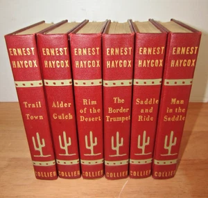 Lot 6 Vintage Westerns by Ernest Haycox - Collier 1938-1942 HC 1st Ed 1st Print - Picture 1 of 24