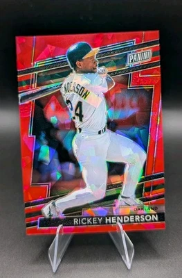 2024 Convención Nacional VIP Gold Pack Rickey Henderson/149 Red Sparkle Prizm Foto 1 de 2