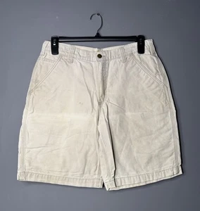 Size 33 Men’s - Vintage Carhartt Chino Shorts Beige Denim Preppy - Picture 1 of 7
