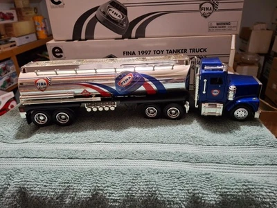 FINA TRACTOR TRAILER TANKER TRUCK  TMT GAS FUEL OIL 1997 EQUITY MARKETING taylor - Image 1 of 3