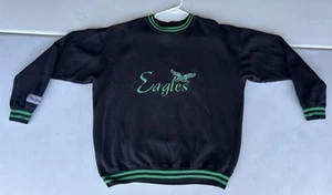 Vintage The Game Philadelphia Eagles Sweatshirt Large Black Green Stripes RARE - Bild 1 von 7