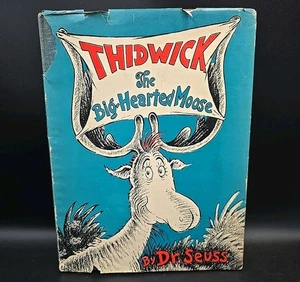 Thidwick The Big Hearted Moose by Dr. Seuss 1948 HC DJ 1st Edition - Picture 1 of 5