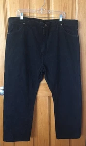 Jeans Wrangler Uomo 42x30 Nero Denim 100% Cotone Made in USA - Foto 1 di 10