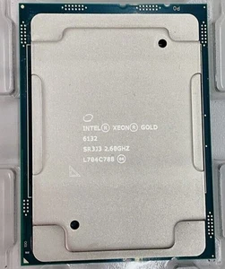 Intel Xeon Gold 6132 SR3J3 14 140W LGA3647 2.60GHz core server CPU processor - Picture 1 of 3
