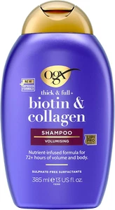 OGX Biotin and Collagen Volumising Hair Shampoo,Thick and Full,with Vitamin B7 - Picture 1 of 9