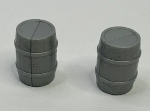 Barriles Miniatura Barco Pirata Juguete Accesorios Figuras Plástico Gris Juego de 2 - Imagen 1 de 6