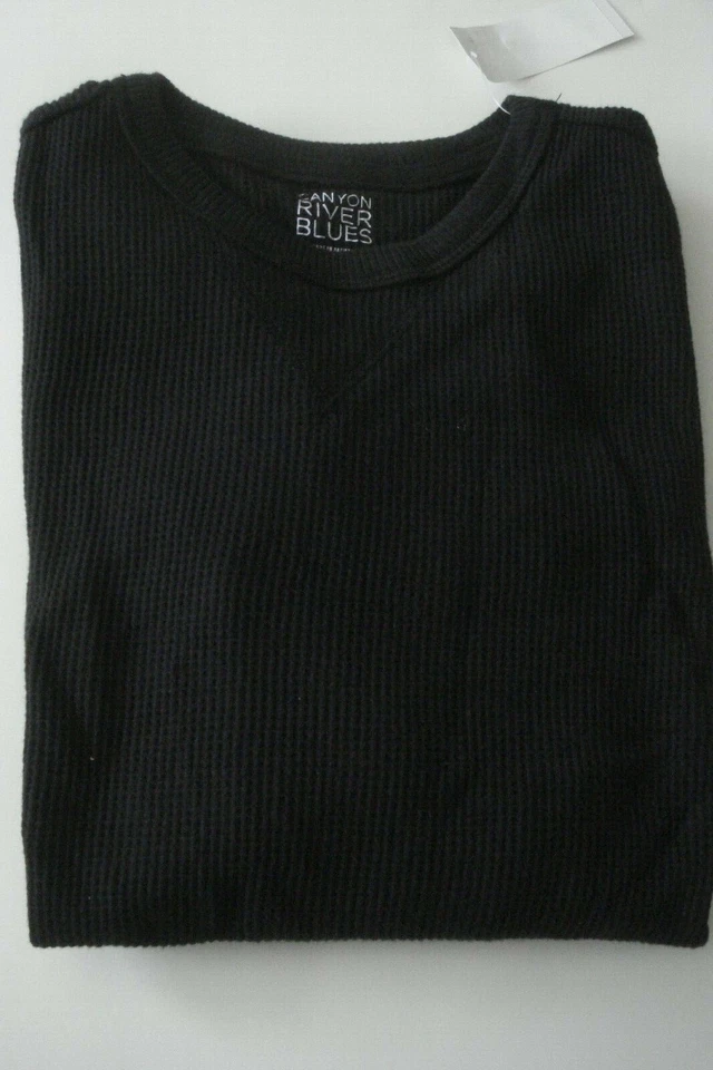 Boys Thermal Shirt Size 8 Black NEW - Image 1 of 1