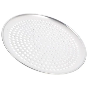 Pizza Crisper Pan Baking Tray Mold Perforated with Handle Bakeware - Picture 1 of 12