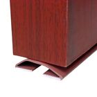 Brown PVC Rubber Door Bottom Guard Seal Strip Draft Stopper Wind Blocker