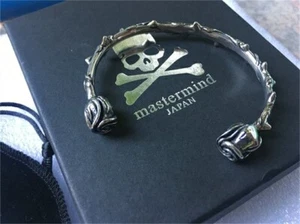 MMJ Mastermind Japan Barbed Rose Bangle Bracelet Titanium Punk Rock Biker  - Picture 1 of 8