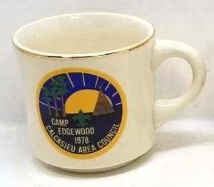 1978 Camp Edgewood BSA Calcasieu Area Council Coffee Mug Cup Boy Scouts (K11B) - Picture 1 of 6