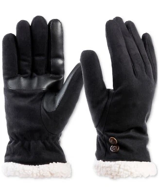 Isotoner Signature Women's Microsuede Water-Repellent Gloves - Black L/XL - Image 1 of 4