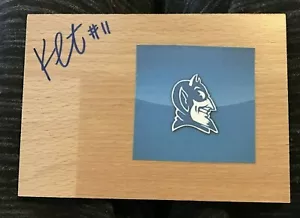 KARIMA CHRISTMAS Duke BLUE DEVILS Basketball WNBA Signed Floor Tile 5" x 3.5" - Picture 1 of 2