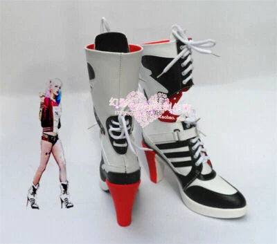 DC Comics Batman Suicide Squad Quinn Cosplay Boots Shoes Props Anime Halloween - Image 1 of 4