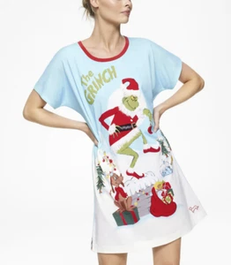 Peter Alexander Womens Christmas The Grinch Sleep Tee Nightie Medium NWT - Picture 1 of 5