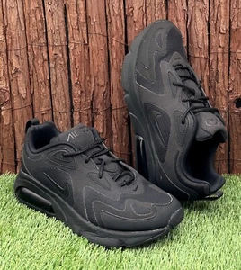 Nike Air Max 200 Triple Black running shoes sneakers US 8 UK 7 EUR 41 26cm - Picture 1 of 11