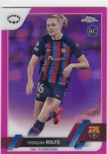 2023 Topps Campeones Femeninos UEFA Prisma Rosa #39 Fridolina Rolfö -FC Barcelona /199 - Imagen 1 de 1