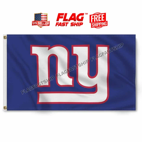 New York Giants 3x5 Flag Logo Man Cave Football Banner NFL FREE Shipping Cover