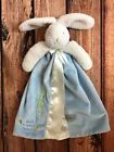 Bunnies By The Bay Best Friends Indeed Blue Plush Rabbit Security Blanket Lovey