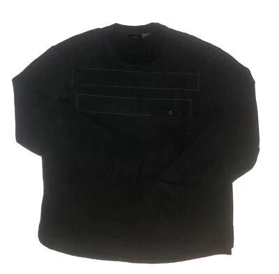 VtG Men’s Armani Exchange A/X Crew Logo Pocket L/S Knit Light Fleece Sweater M - Image 1 of 3