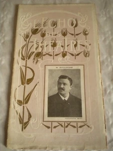 Vintage Programme theatre L'Echo des theatres No17 7 Feb 1906 art nouveau - Picture 1 of 5