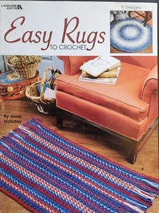 Easy Rugs To Crochet Patterns By Leisure Arts s6 - Picture 1 of 4