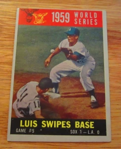 Luis Aparicio 1960 Topps #389 World Series Game 5 Trading Card MLB Baseball - Picture 1 of 10