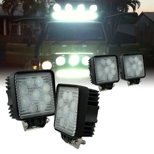 4pc 27W Square Flood LED Offroad Work Light for Truck ATV UTV - Picture 1 of 4
